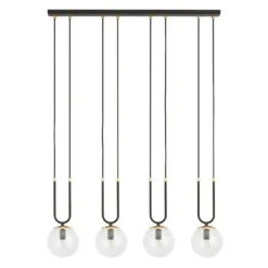 Emibig Pendellampa Glam Stål Svart | Passande för 4x E14 - Max 10W