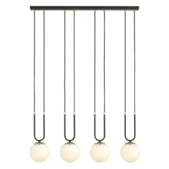 Emibig Pendellampa Glam Stål Svart | Passande för 4x E14 - Max 10W