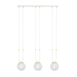 Emibig Pendellampa Glam Stål Vit | Passande för 3x E14 - Max 10W