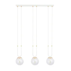 Emibig Pendellampa Glam Stål Vit | Passande för 3x E14 - Max 10W