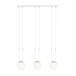 Emibig Pendellampa Glam Stål Vit | Passande för 3x E14 - Max 10W