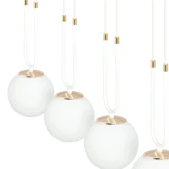 Emibig Pendellampa Glam Stål Vit | Passande för 3x E14 - Max 10W