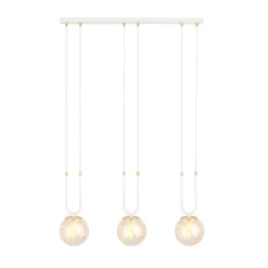 Emibig Pendellampa Glam Stål Vit | Passande för 3x E14 - Max 10W