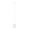 Emibig Pendellampa Glam Stål Vit | Passande för 1x E14 - Max 10W