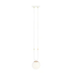 Emibig Pendellampa Glam Stål Vit | Passande för 1x E14 - Max 10W