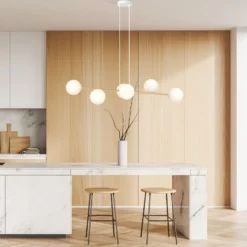 Emibig Pendellampa Gravity Stål Vit | Passande för 6x E14 - Max 10W