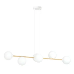 Emibig Pendellampa Gravity Stål Vit | Passande för 6x E14 - Max 10W