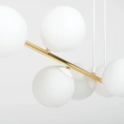Emibig Pendellampa Gravity Stål Vit | Passande för 6x E14 - Max 10W
