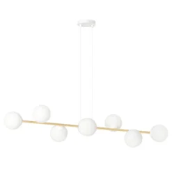 Emibig Pendellampa Gravity Stål Vit | Passande för 8x E14 - Max 10W