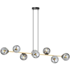 Emibig Pendellampa Gravity Stål Svart | Passande för 8x E14 - Max 10W