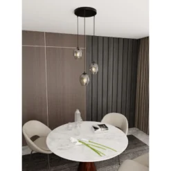 Emibig Pendellampa Istar Stål Svart | Passande för 3x E27 - Max 10W