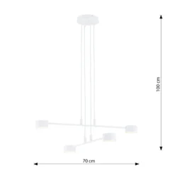 Emibig Pendellampa Modus Stål Vit | Passande för 5x GX53 - Max 12W