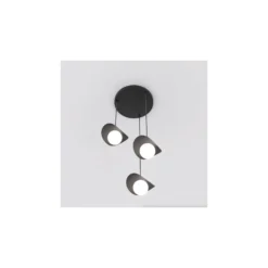 Emibig Pendellampa Ritual Stål Svart | Passande för 3x G9 - Max 8W