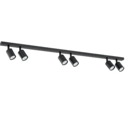 Emibig Taklampa Flash Stål Svart | Passande för 6x GU10 - Max 8W