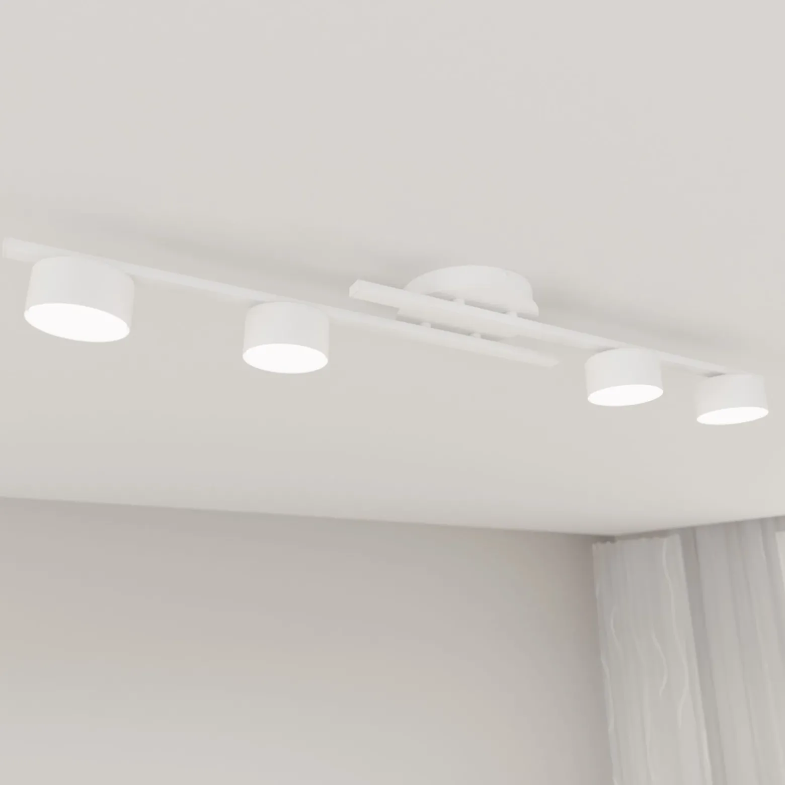 Emibig Taklampa Fragment Stål Vit | Passande för 4x GX53 - Max 12W