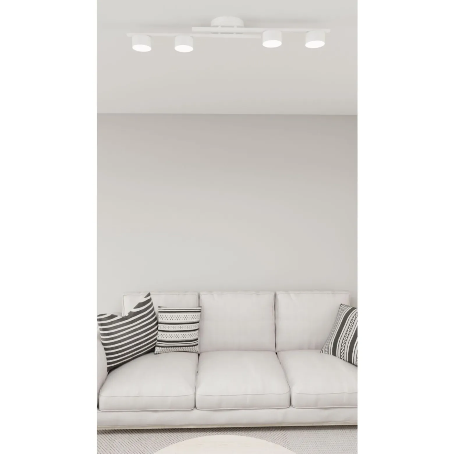 Emibig Taklampa Fragment Stål Vit | Passande för 4x GX53 - Max 12W