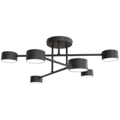 Emibig Taklampa Halo Stål Svart | Passande för 6x GX53 - Max 8W