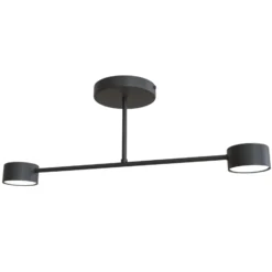 Emibig Taklampa Halo Stål Svart | Passande för 2x GX53 - Max 8W