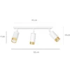 Emibig Taklampa Hiro Stål Vit | Passande för 3x GU10 - Max 10W