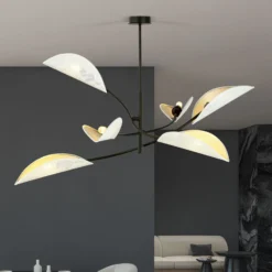 Emibig Taklampa Lotus Stål Svart | Passande för 6x E14 - Max 10W