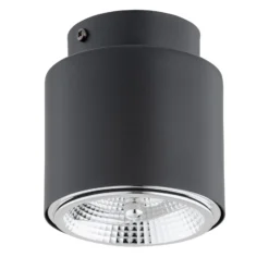Emibig Taklampa Nano Stål Svart | Passande för 1x GU10 (AR111) - Max 12W