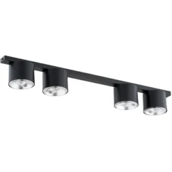 Emibig Taklampa Nano Stål Svart | Passande för 4x GU10 (AR111) - Max 12W