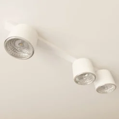 Emibig Taklampa Nano Stål Vit | Passande för 3x GU10 (AR111) - Max 12W