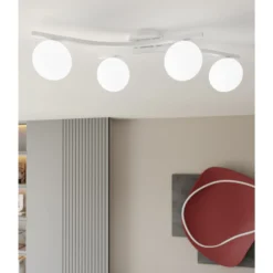 Emibig Taklampa Opus Stål Vit | Passande för 4x E14 - Max 10W