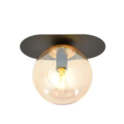 Emibig Taklampa Plaza Stål Svart | Passande för 1x E14 - Max 10W