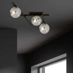 Emibig Taklampa Smart Stål Svart | Passande för 3x E14 - Max 10W