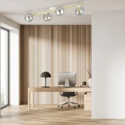 Emibig Taklampa Splendi Stål Vit | Passande för 4x E14 - Max 10W