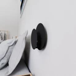 Emibig Vägglampa Cirkel Stål Svart | Passande för 1x G9 - Max 8W