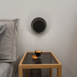 Emibig Vägglampa Cirkel Stål Svart | Passande för 1x G9 - Max 8W