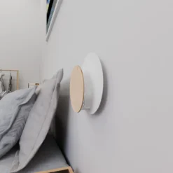 Emibig Vägglampa Cirkel Stål Vit | Passande för 1x G9 - Max 8W