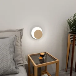 Emibig Vägglampa Cirkel Stål Vit | Passande för 1x G9 - Max 8W