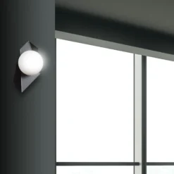 Emibig Vägglampa Drifton Stål Svart | Passande för 1x E14 - Max 10W