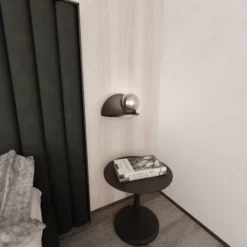 Emibig Vägglampa Form Stål Svart | Passande för 1x E14 - Max 10W