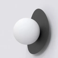 Emibig Vägglampa Ovo Stål Svart | Passande för 1x G9 - Max 8W