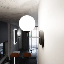 Emibig Vägglampa Pregos Stål Svart | Passande för 1x E14 - Max 10W
