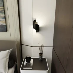 Emibig Vägglampa Spiner Stål Svart | Passande för 1x G9 - Max 8W