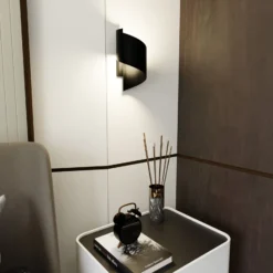Emibig Vägglampa Spiner Stål Svart | Passande för 1x G9 - Max 8W