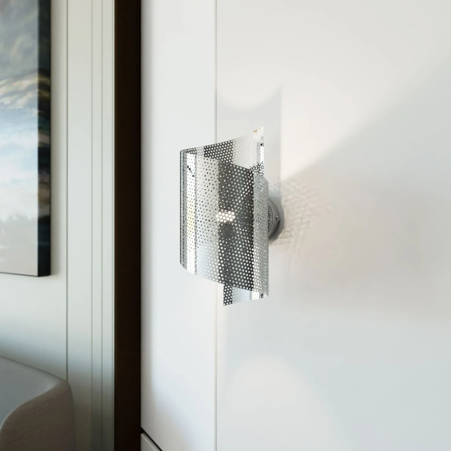Emibig Vägglampa Spiral Stål Grå | Passande för 1x G9 - Max 8W