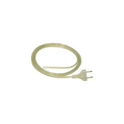 Euro cord 2x 0.75 + AE 2m Platt Vit