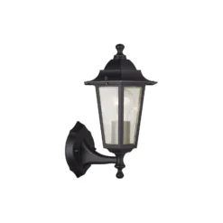 Flerpack 4x D'Lite Vägglampa Helora Svart | IP44 - Passande för 1x E27