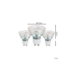 Flerpack 3x Eglo LED Spot GU10 PAR16 13.5W 345lm 38D - 830 Varm Vit | Ersättare 50W