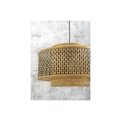 Good&Mojo Golvlampa Bhutan Bambu Svart L | Passande för 1x E27