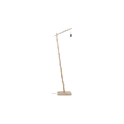 Good&Mojo Golvlampa Bhutan Bambu Svart S | Passande för 1x E27