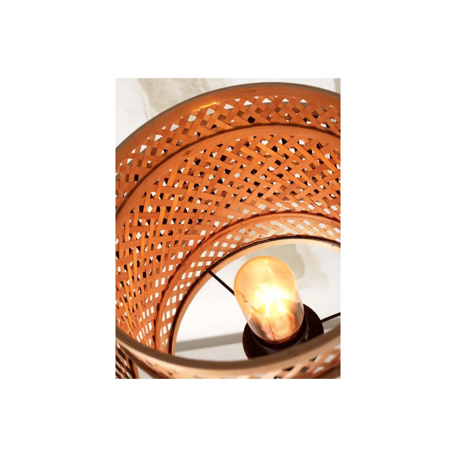 Good&Mojo Golvlampa Bhutan Bambu Brun | Passande för 1x E27