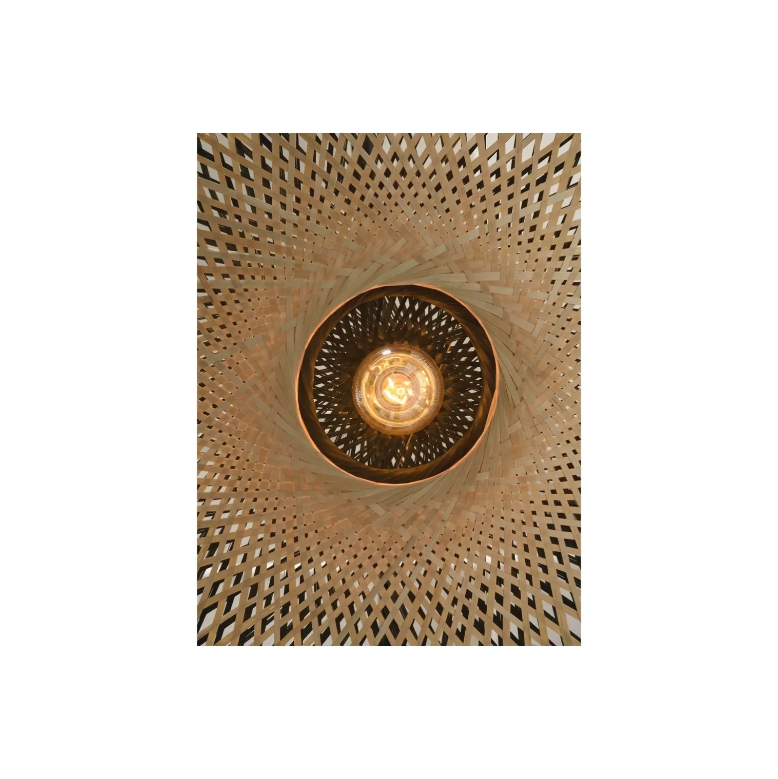 Good&Mojo Golvlampa Kalimantan Bambu Svart | Passande för 1x E27