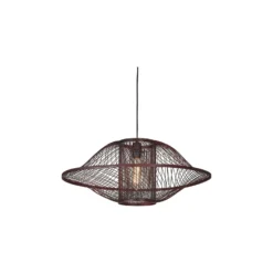 Good&Mojo Pendellampa Maui Bambu Burgundy L | Passande för 1x E27